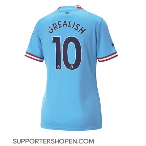 Manchester City Jack Grealish #10 Hemma Matchtröja Dam 2022-23 Kortärmad